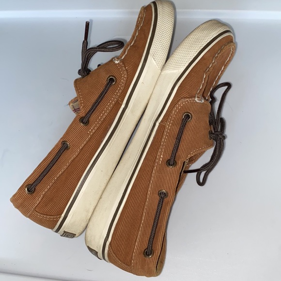 🛍️4/$20🛍️ Sperry Top Siders Brown Corduroy Boat Shoes - Picture 5 of 10